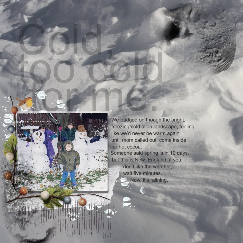 March Random Challenge Too Cold For Me 2022