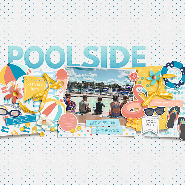 March Scraplift Challenge: Poolside