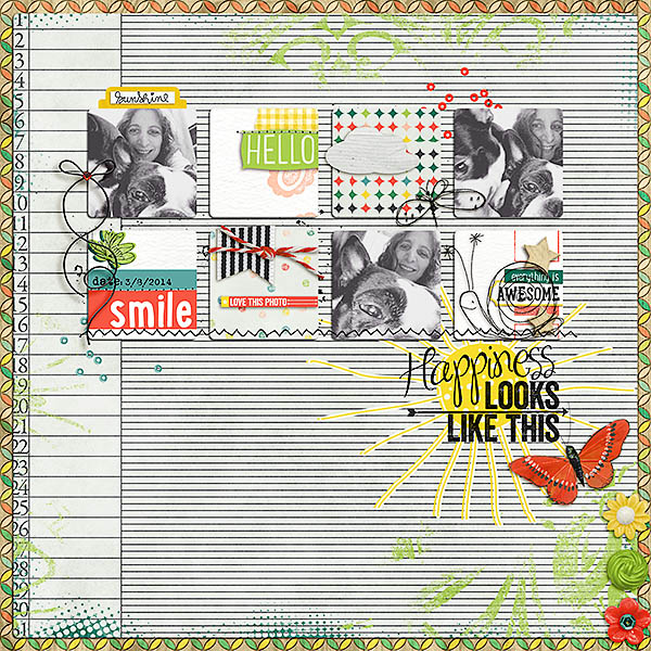 March Template Challenge - Doggie Sunshine