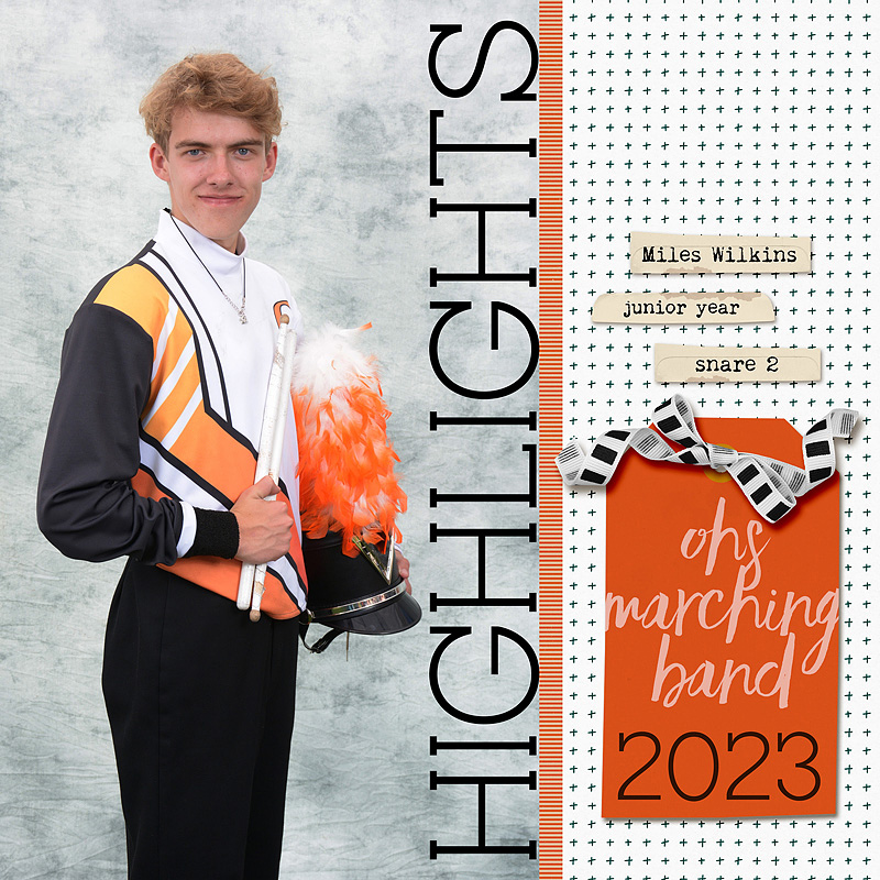 marching band highlights - left side