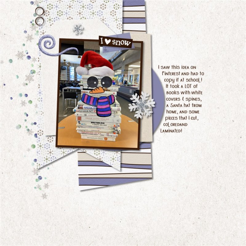 May 2022 SWL MIS Template Challenge "Book Snowman"