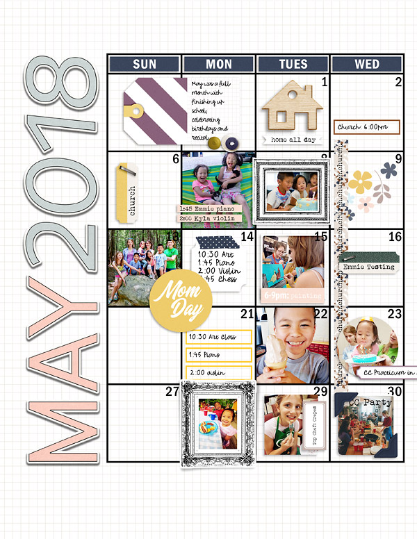 May Planner Page {left}