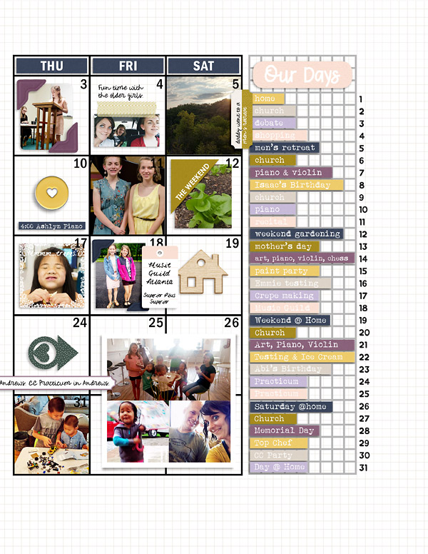 May Planner Page {right}