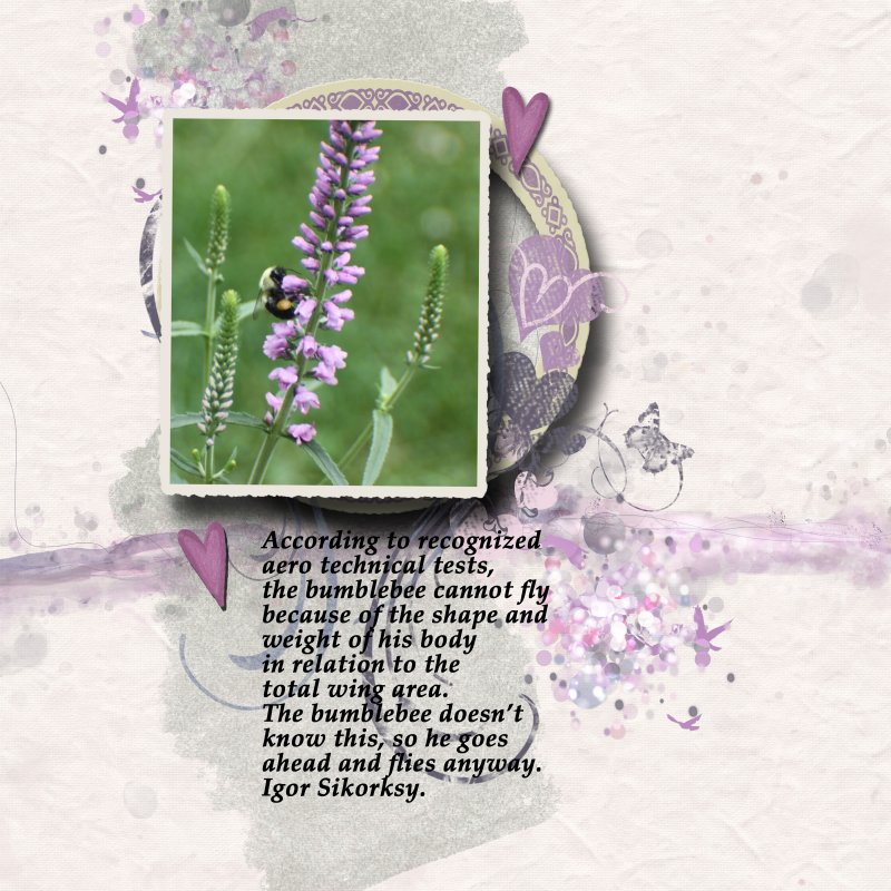 May Scraplift Challenge Bumblebee