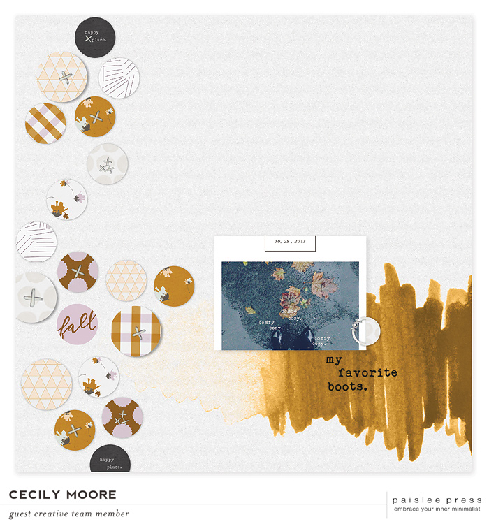 MCM Cozy Scrapbook Layout - Paislee Press
