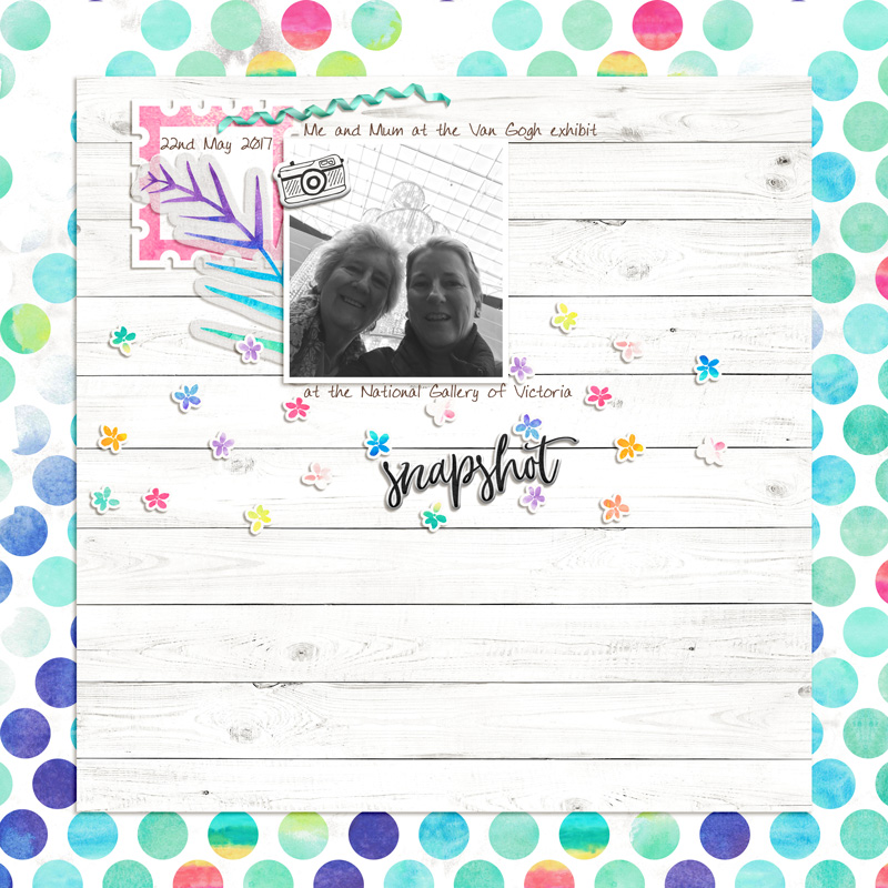 Me and Mum at Van Gogh Exhibit - scraplift