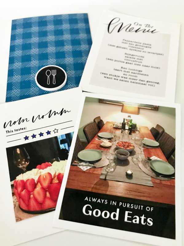 Meal in review cards