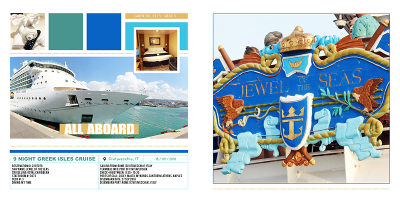 Mediterranean Cruise 2018 Photo Album - DOUBLE SPREAD #2