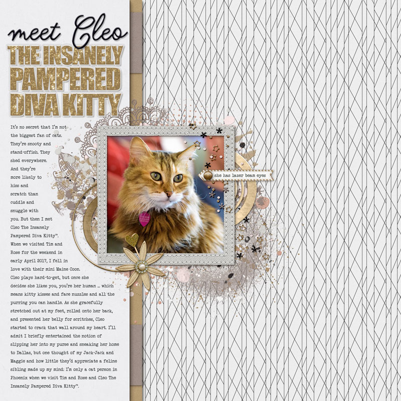 Meet Cleo (April 2017 Scraplift Challenge)