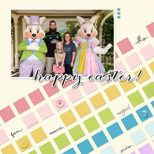 Meeting the Easter Bunny at Disney World- April 2017