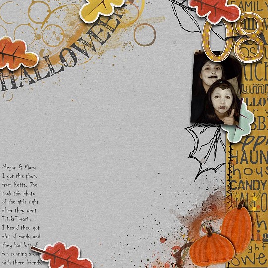 Megan and Mary - Halloween 2008