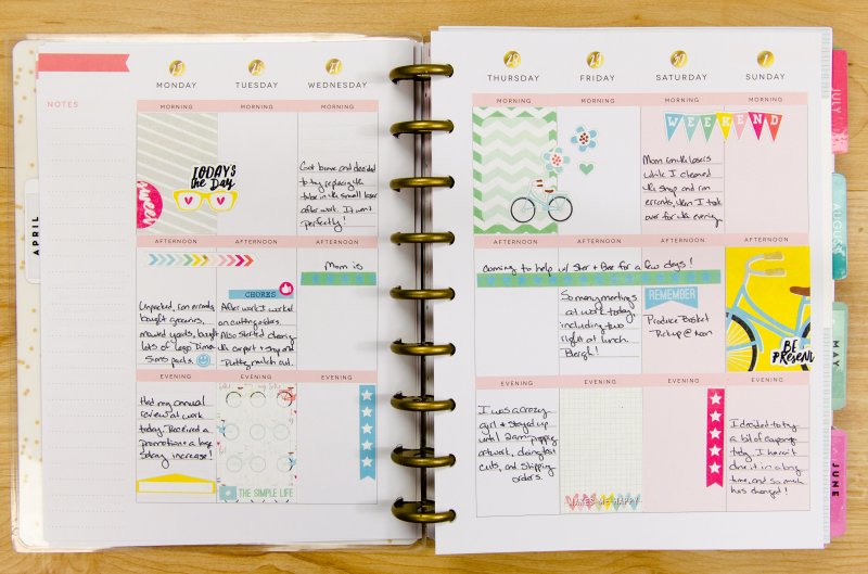 Memory Planner - April 25 - May 1