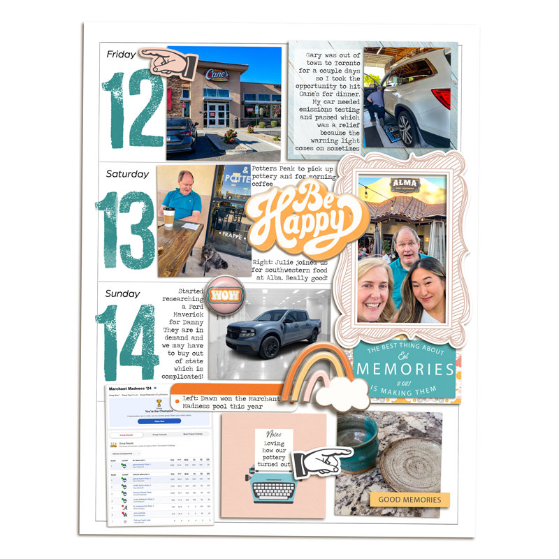Memory Planner - Week 15 Right