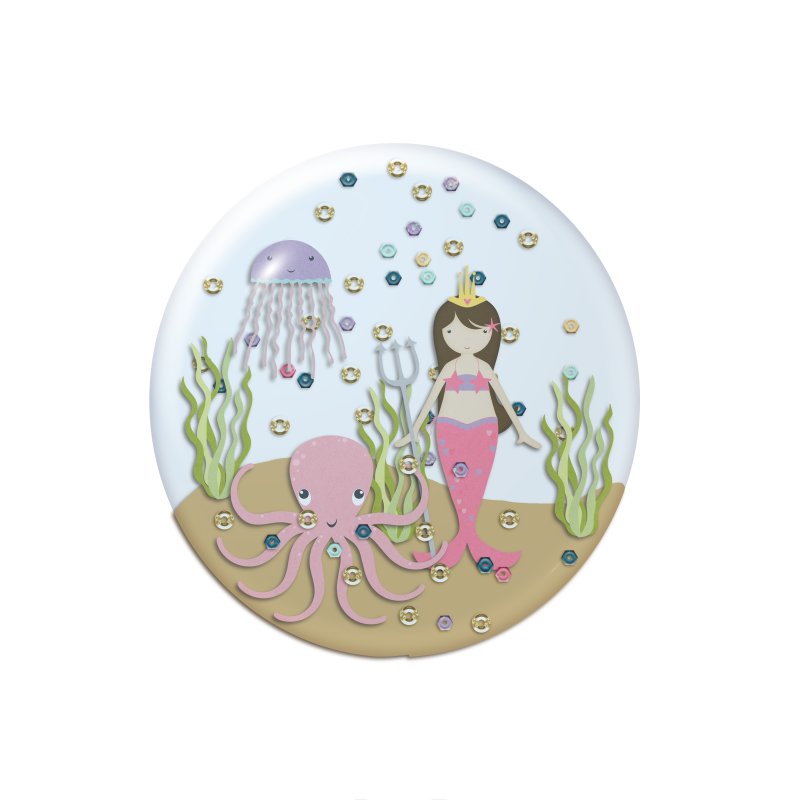 Mermaid "snow" globe