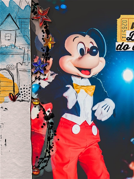 Mickey Mouse (left)