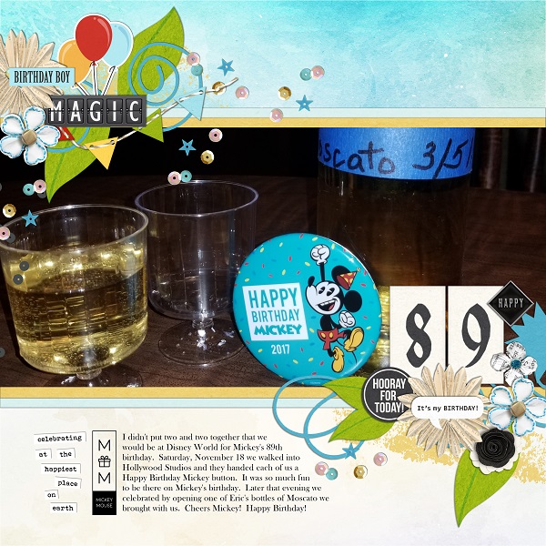 Mickey's 89th Birthday - May Journal Challenge