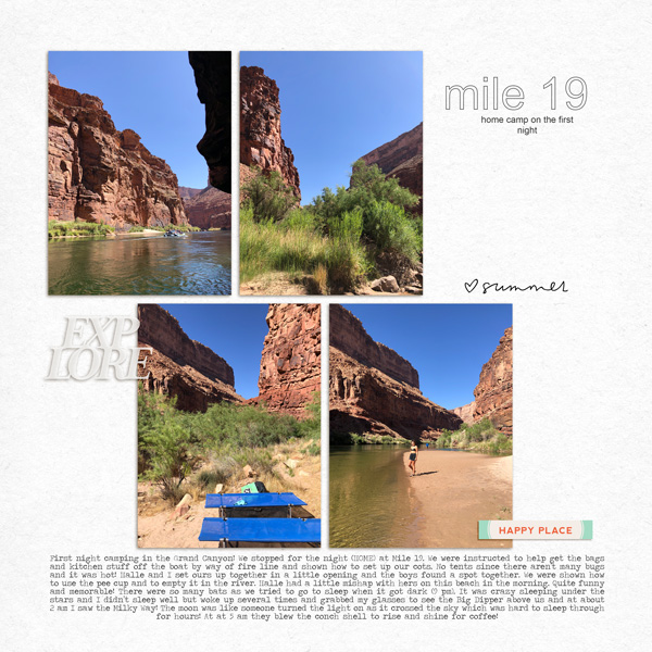 Mile 19 camp