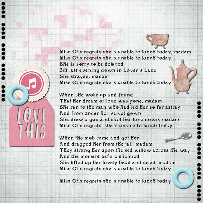 Miss Otis lyrics