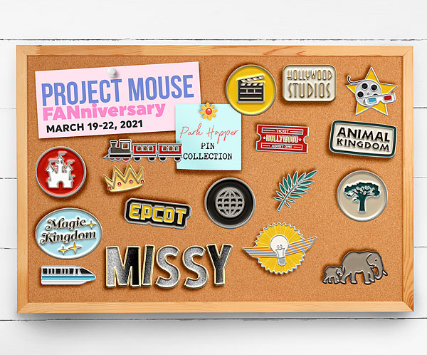 Missy's Project Mouse FANniversary Corkboard