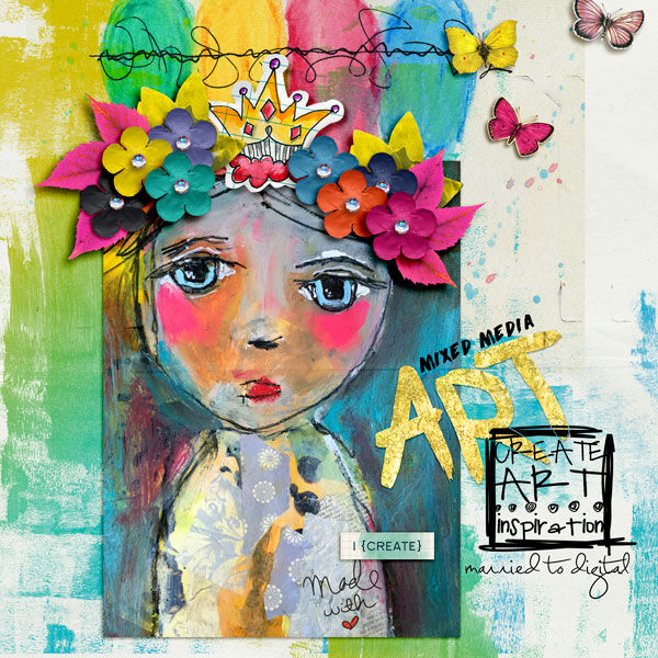 Mixed Media Art Married to Digital