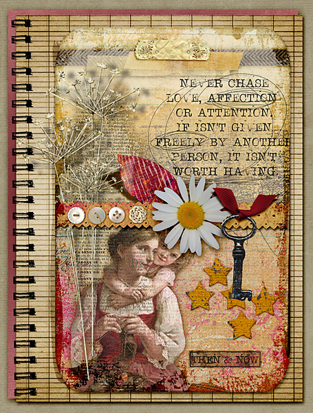 mixed media notepage