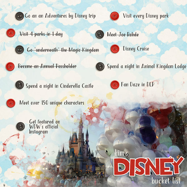 MOC 07 - Kim's Disney Bucket List