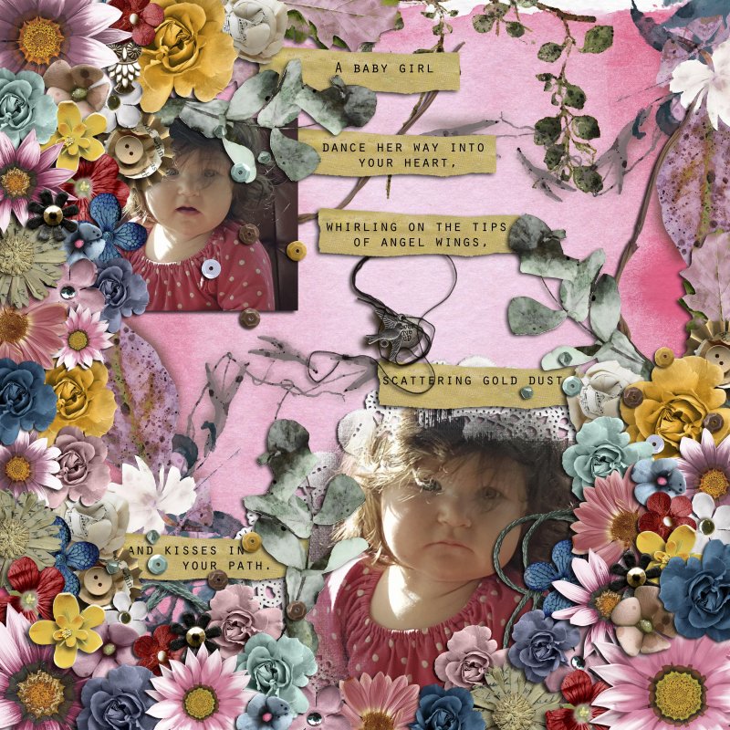 MOC 10: DAY 15: Filled page: A baby girl