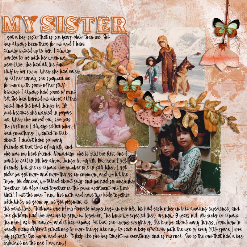MOC 10: DAY 26: Tribute: My sister