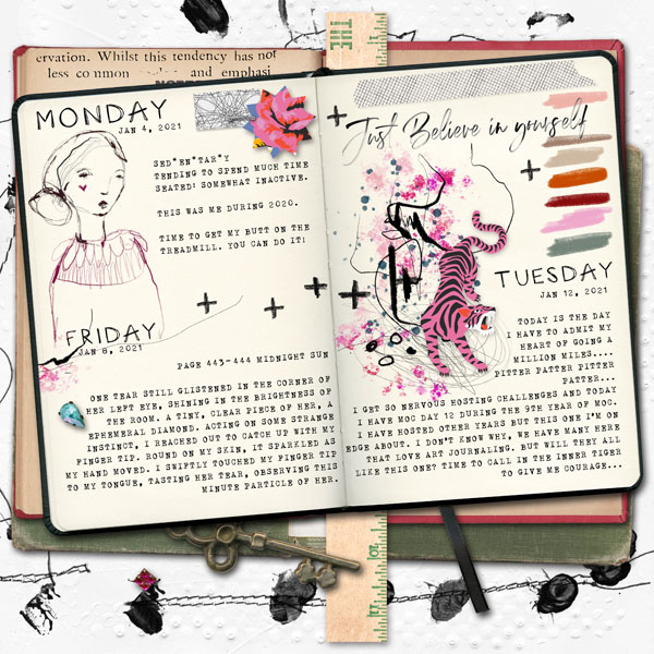 MOC 12 Diary Art Journaling