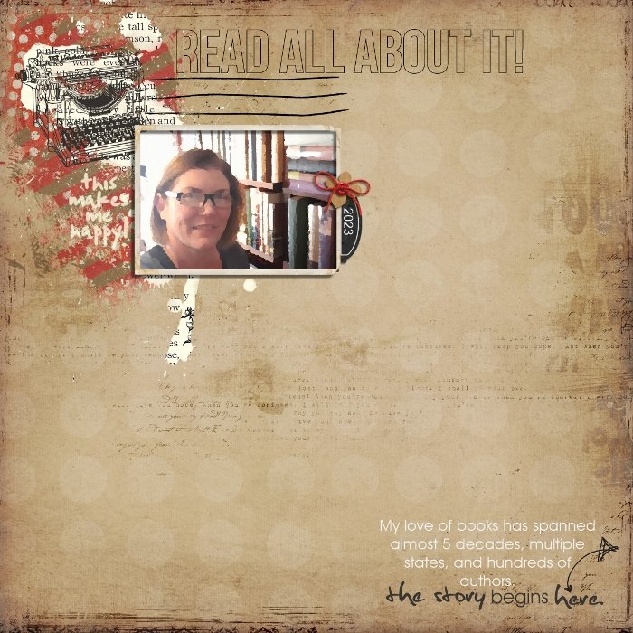 MOC 13: January 1: Clean & Simple: Bibliophile Page 1