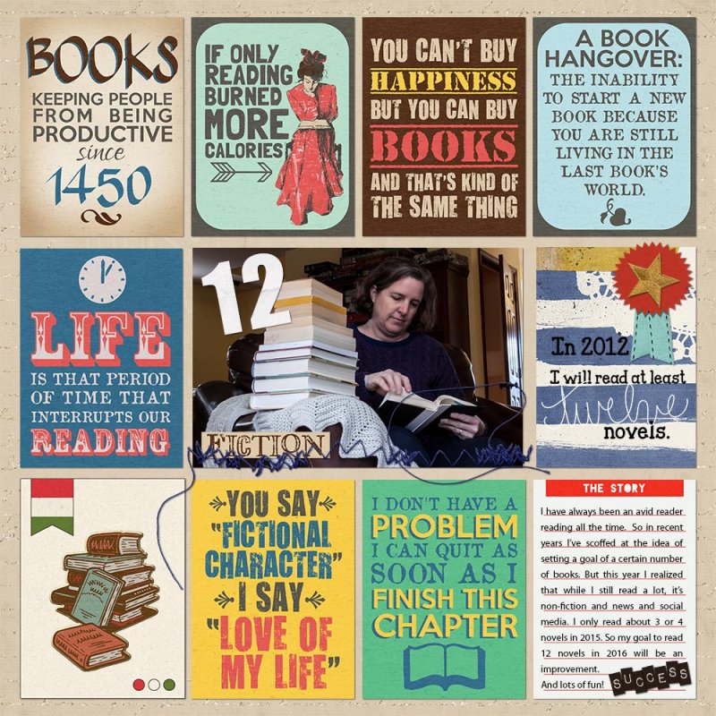 MOC 15 repeated element I Will Read 12 Novels