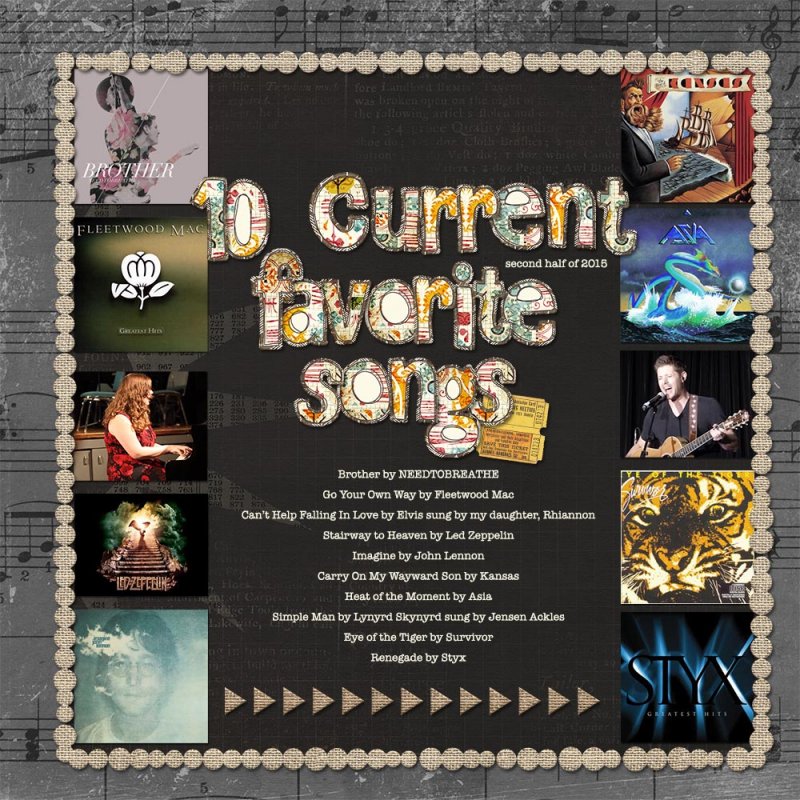 MOC 2 Take 2 - list - Current Favorite Songs