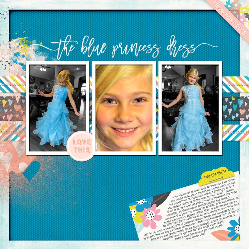 MOC 2016 #5 - The Blue Princess Dress