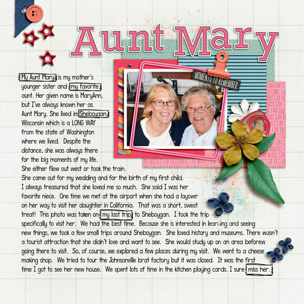 MOC 2021 - Day 29 - Just the Highlights - Aunt Mary