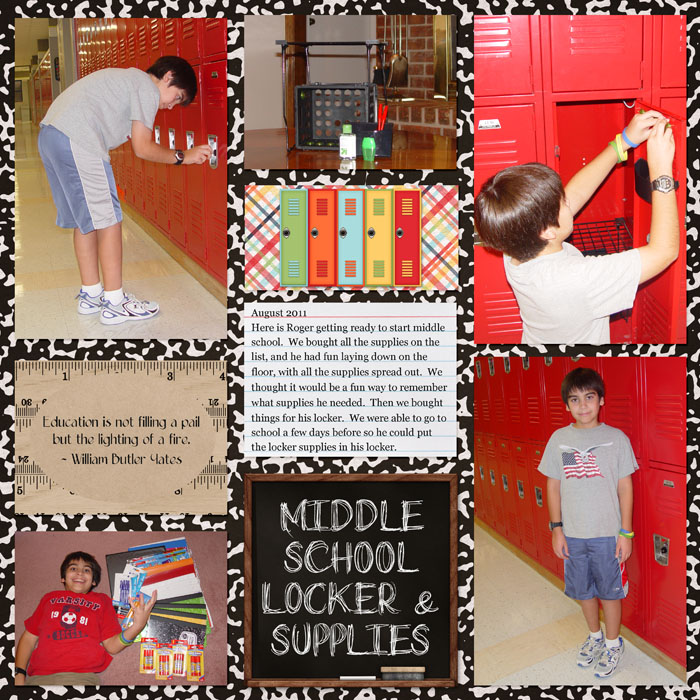 MOC 5 - Challenge 26 - Middle School Locker & Supplies