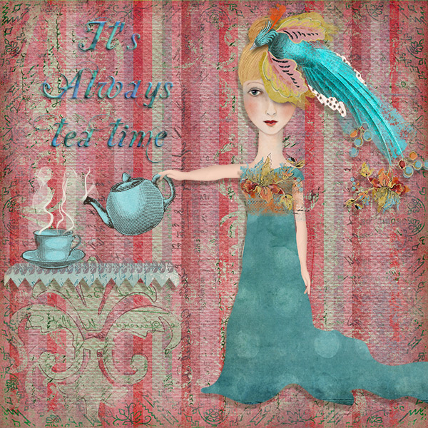 MOC 5 – Day 15 Paper Blending - It’s Always tea time