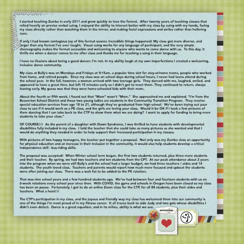 MOC Day 11 Zumba Story