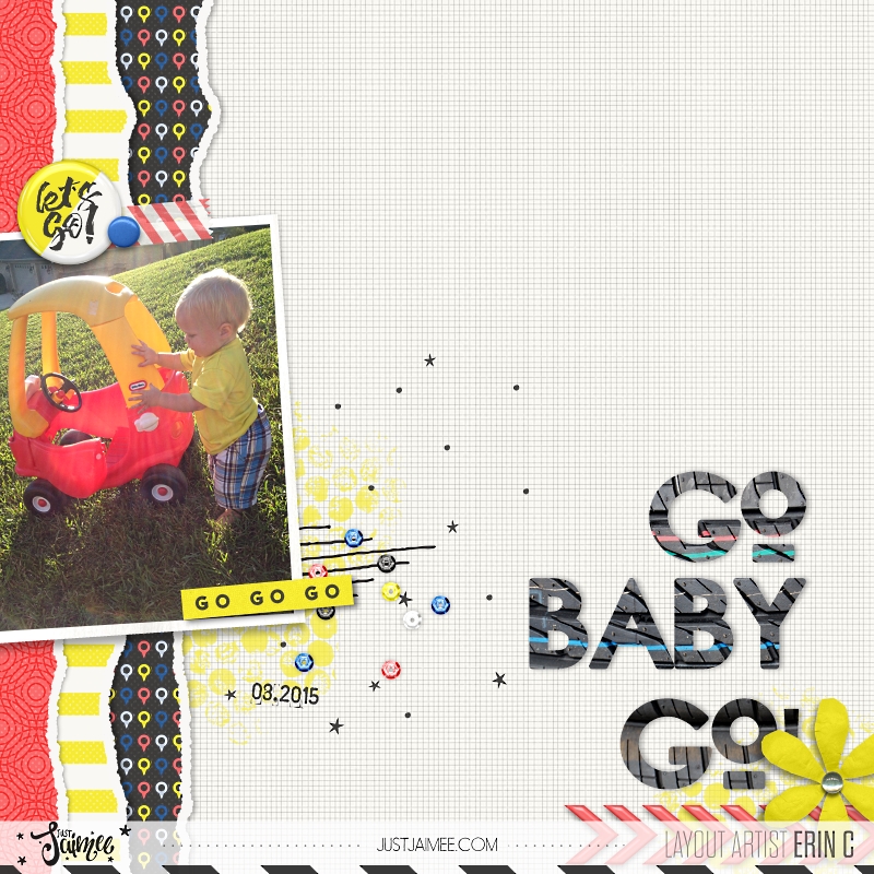 MOC day 19 Photo on Text - Go Baby Go