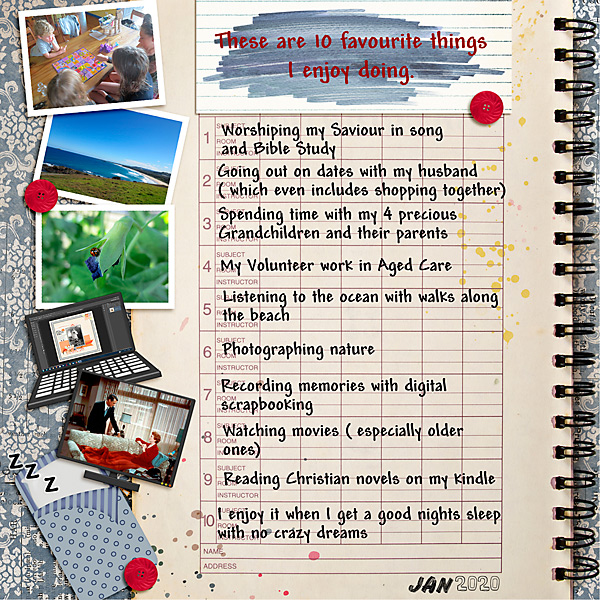 MOC Day 2 _List_Favourite Things