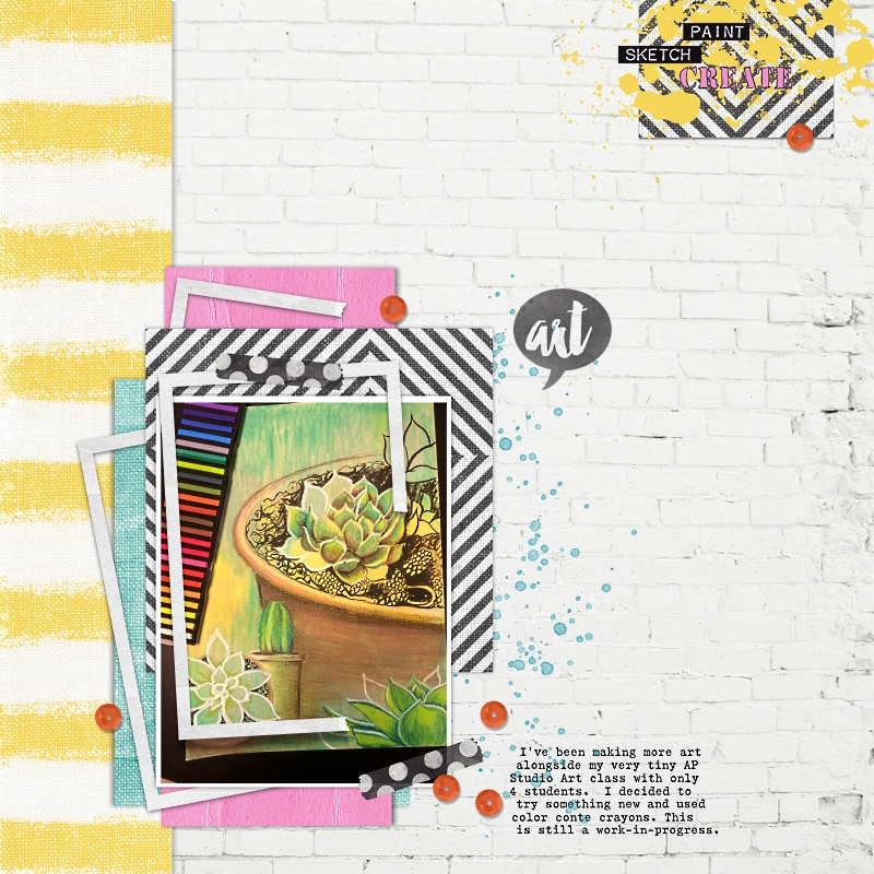 MOC Day 3 (moodboard) Conte Crayon Art