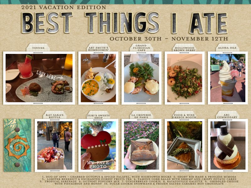 MOC10 - Day 10 Things That Relate - Best Things I Ate