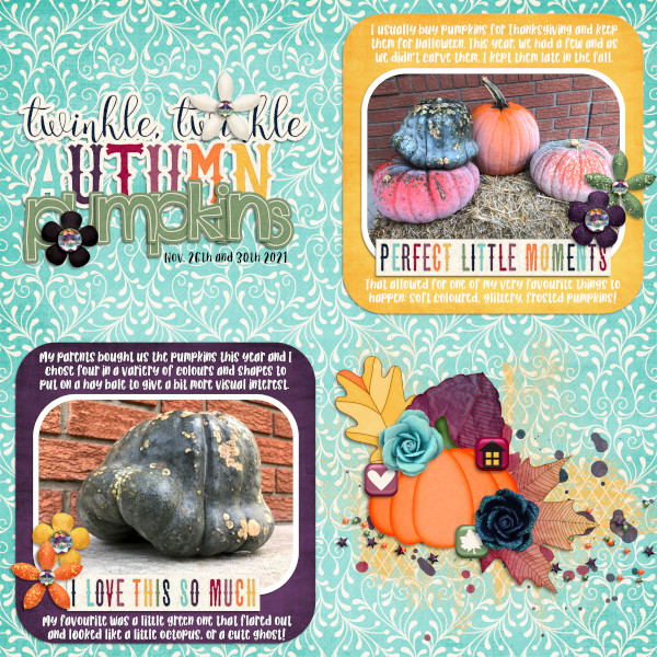 MOC10 - Jan 6: Quadrant Layout - Frosty Pumpkins