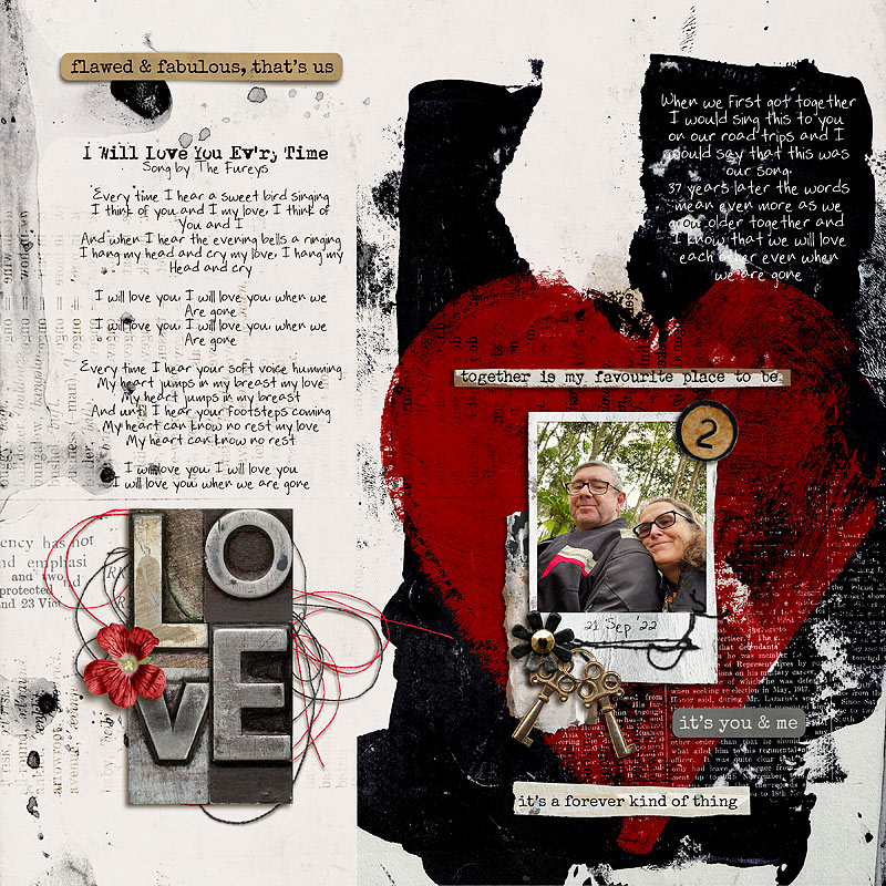 MOC11 January 13: Scrap a Page with Lyrics