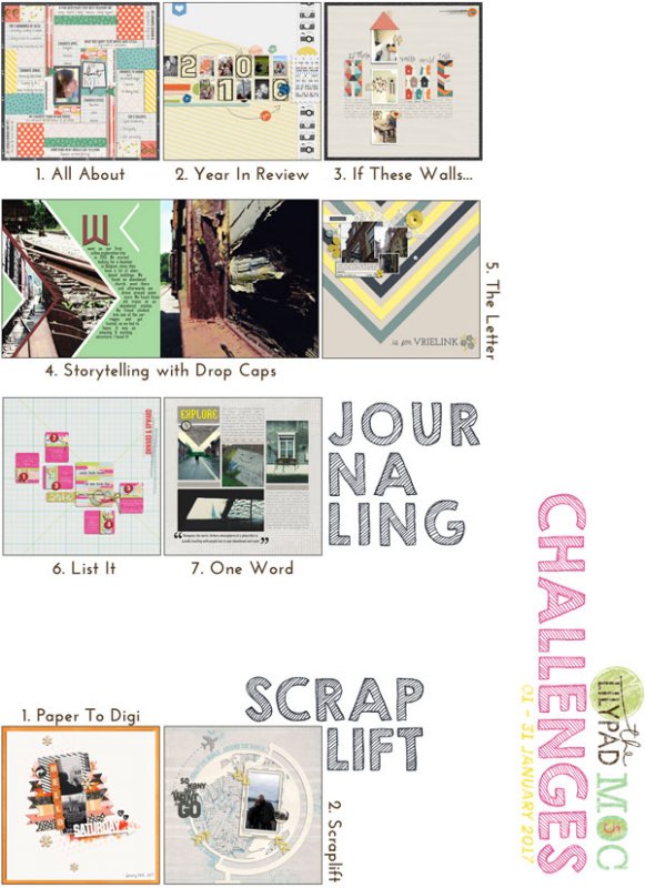 MOC2017 Contact Sheet: Journaling & Scraplift Challenges