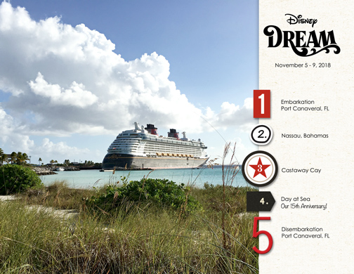 MOC2019 - Day 21: Disney Dream Itinerary