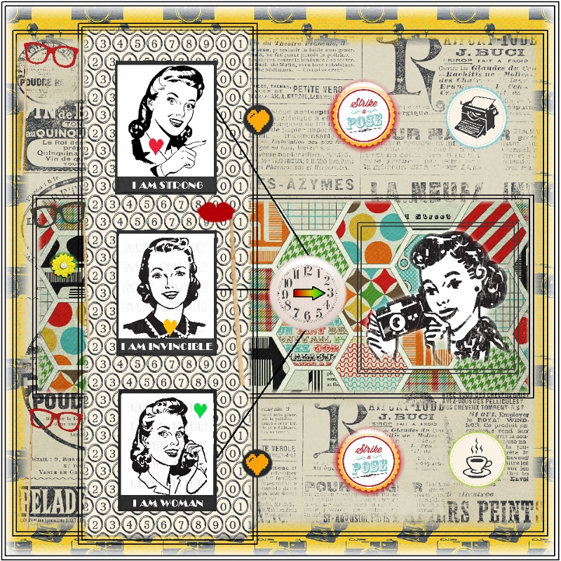 MOC5-Day#6-Inspiration Board Challenge-I Am Woman
