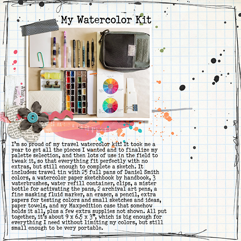 MOC8 Day 25 - My Watercolor Kit