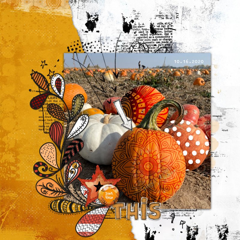 MOC9 #16 Using Doodle Art :: Pumpkins