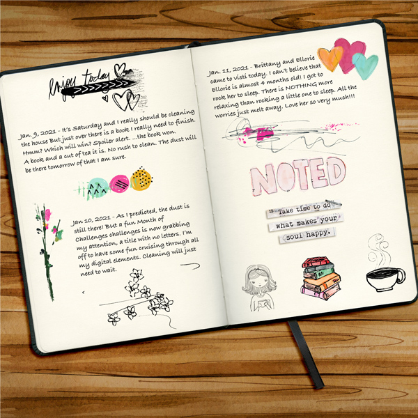 MOC9 Day 12 Art Journaling Diary