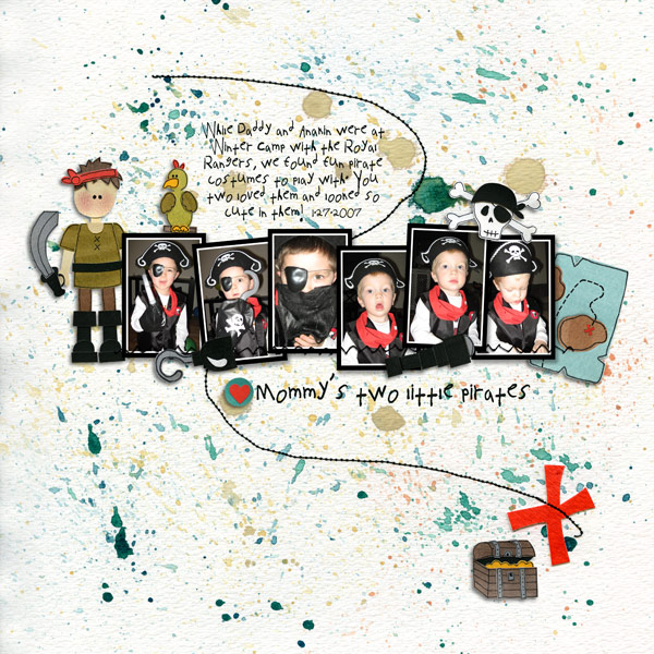 mommy's two little pirates